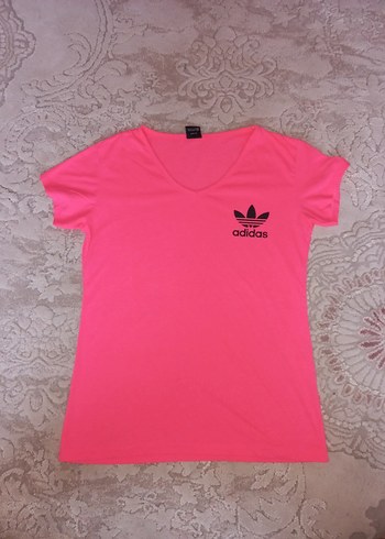 Adidas Pembe Kısa Kollu Tişört