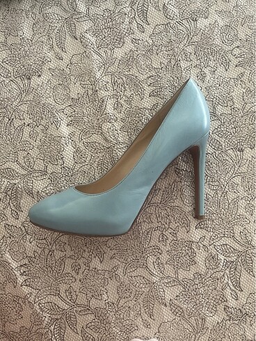 Nine West Nine West bebek mavisi yüksek topuklu ayakkabı