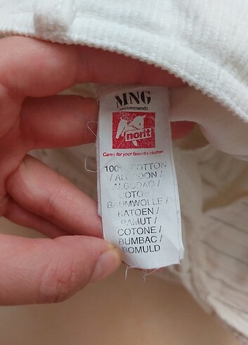 42 Beden beyaz Renk Mango pantolon