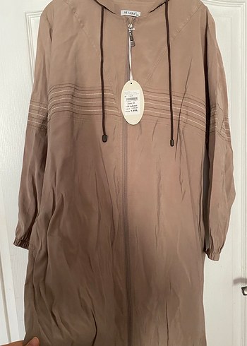Bej Bohem Kapüşonlu Elbise - Görsel 2