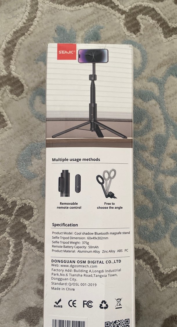 Kablosuz Manyetik Selfie Çubuğu ve Tripod Siyah - Görsel 3