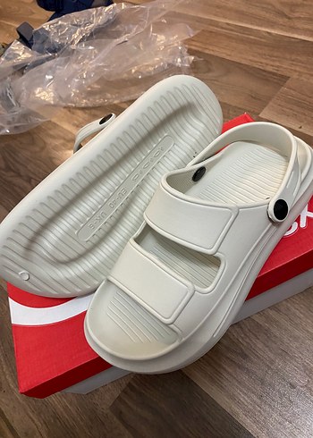 Beyaz Erkek Spor Sandalet Velcro Bantlı - Görsel 2