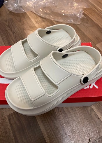 Beyaz Erkek Spor Sandalet Velcro Bantlı - Görsel 3