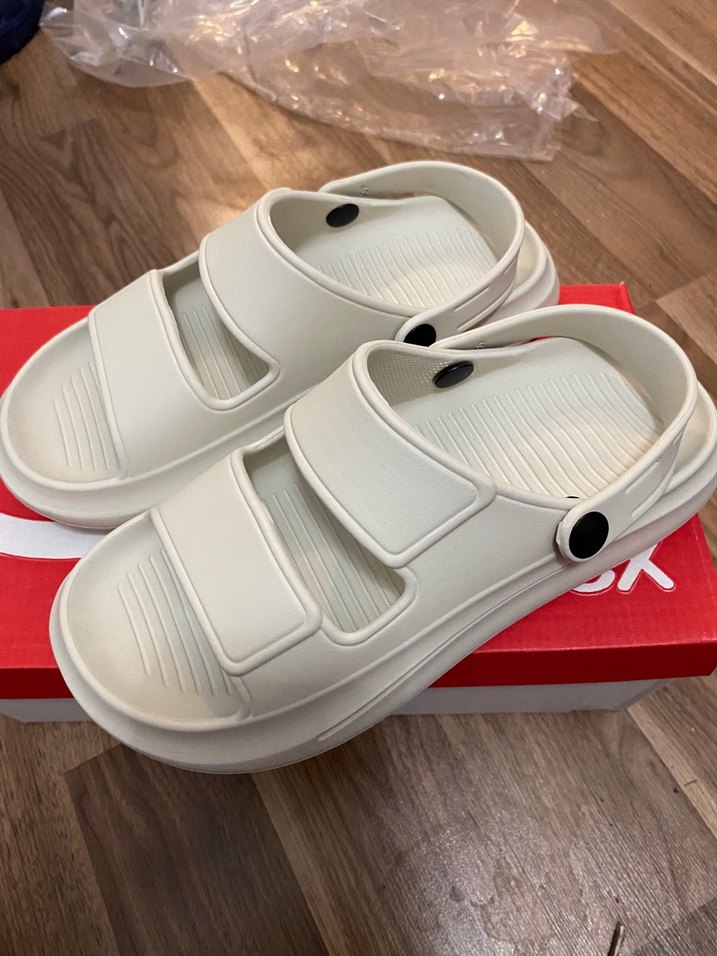 Beyaz Erkek Spor Sandalet Velcro Bantlı - Görsel 3