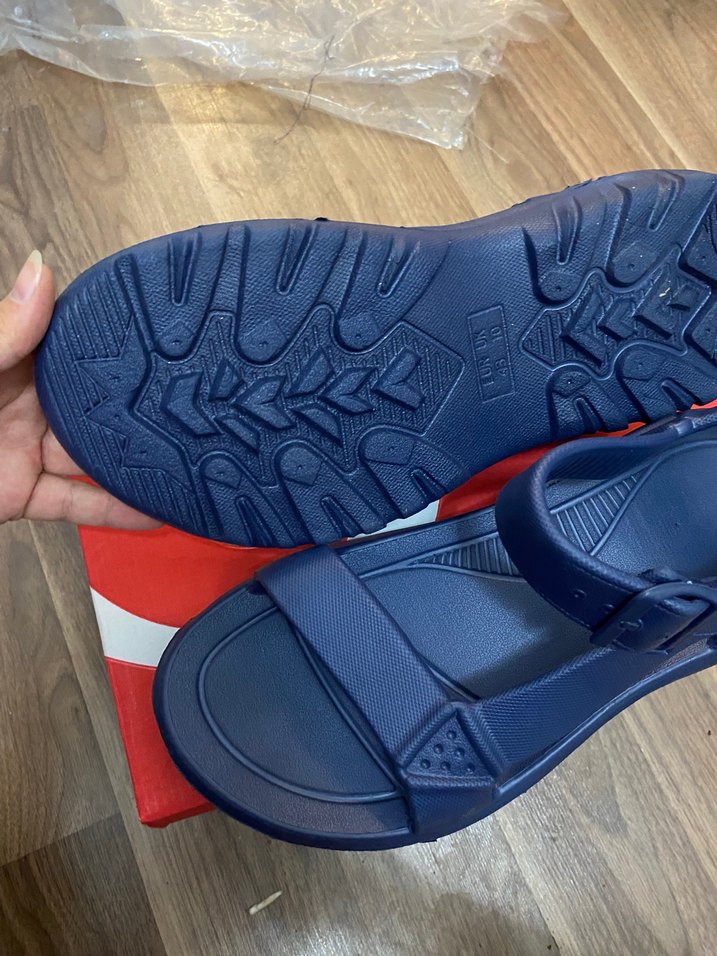 Erkek Lacivert Tokalı Kauçuk Sandalet - Görsel 2