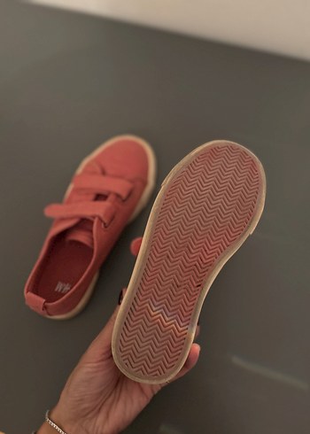 30 Beden H&M Kız Çocuk Pembe Bez Cırt Cırtlı Spor Ayakkabı