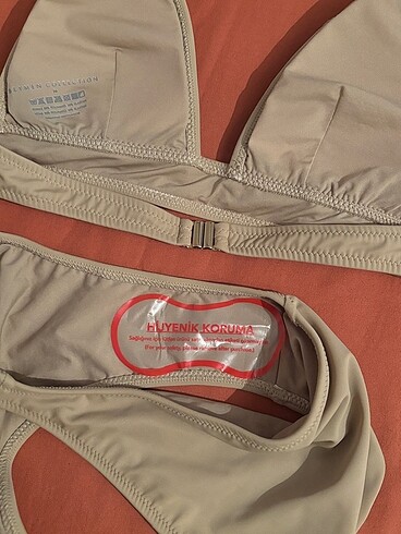 36 Beden Beymen Collection taş rengi bikini takımı