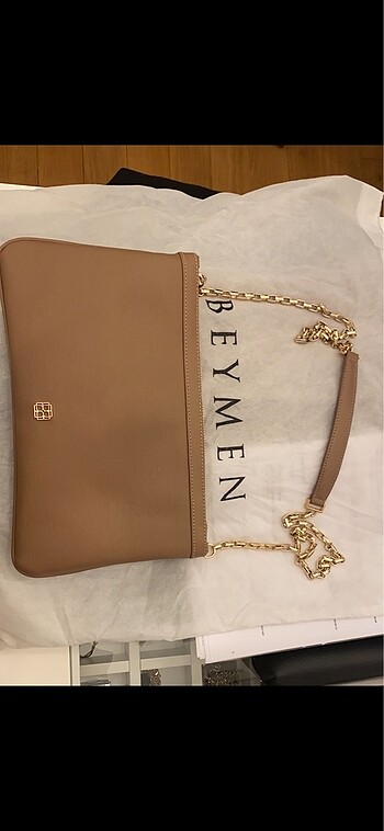 Beymen Nude Şık clutch & crosbody çanta (2 ayrı askı ile)