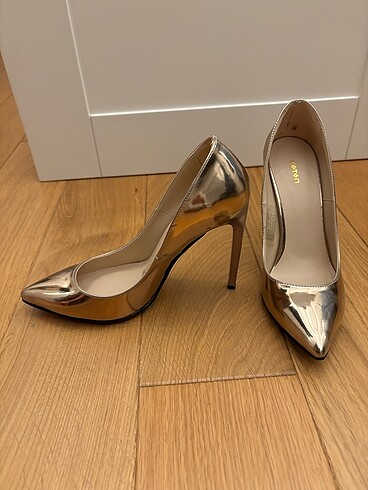 Koton Topuklu gold-rose renkli stiletto