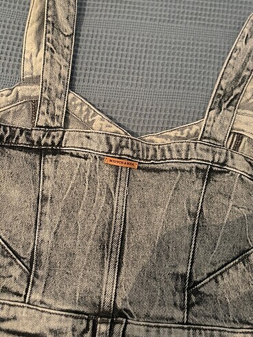 s Beden Scotch & Soda orijinal denim gri elbise