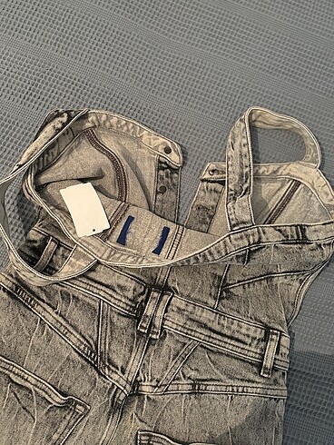s Beden gri Renk Scotch & Soda orijinal denim gri elbise