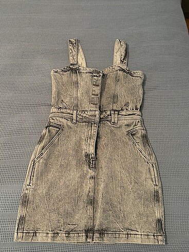 Scotch & Soda orijinal denim gri elbise