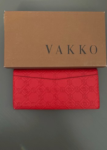 Vakko Vakko Kırmızı Deri Kadın Cüzdan