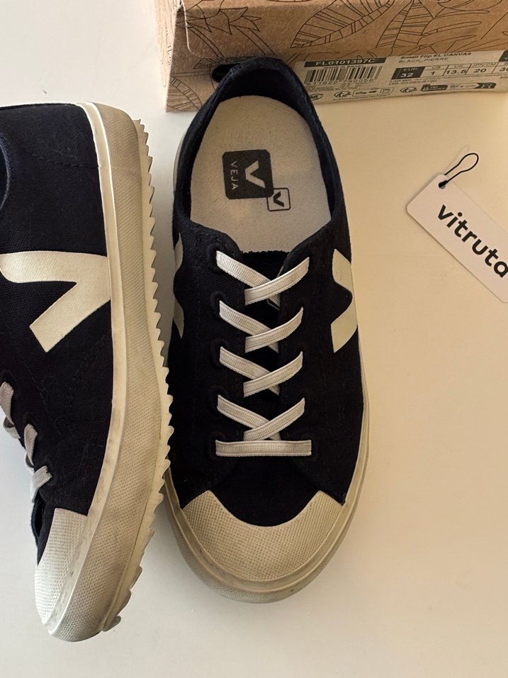 Veja Kız Çocuk Kanvas Spor Ayakkabı - 32 - Görsel 3