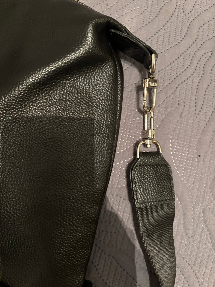 Vakko Siyah Deri Seyahat Çantası - Görsel 3