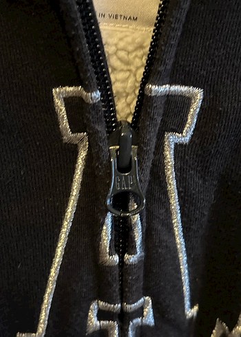 GAP Kız Çocuk Antrasit Fermuarlı Sweatshirt - 6 yaş - Görsel 5