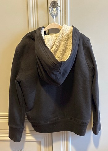 GAP Kız Çocuk Antrasit Fermuarlı Sweatshirt - 6 yaş - Görsel 3