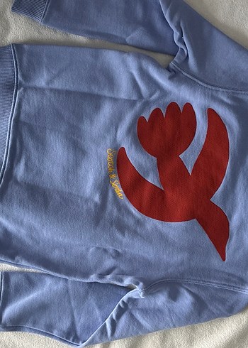 Mavi Sweatshirt, Bisiklet Yaka, Rahat Kesim 6 yaş - Görsel 4