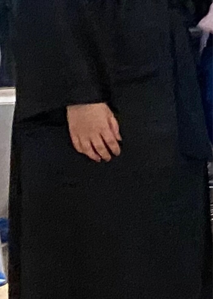 Saten kumaş siyah kuşaklı abiye - Görsel 4