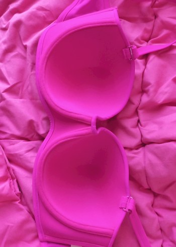 Pembe mor rengi Drapeli Kadın Bikini Takımı - Görsel 3