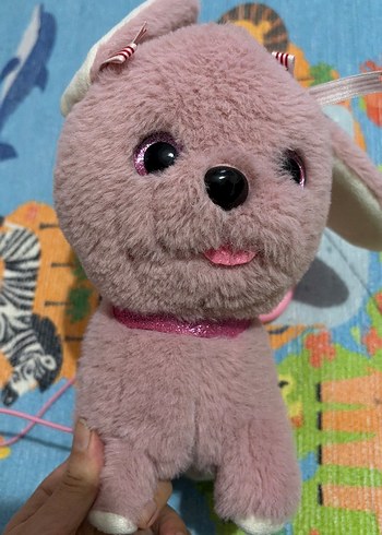 Pembe Peluş Oyuncak Köpek - Görsel 6