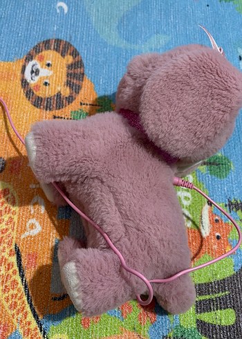 Pembe Peluş Oyuncak Köpek - Görsel 3