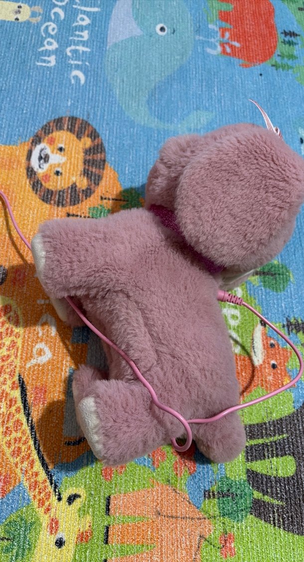 Pembe Peluş Oyuncak Köpek - Görsel 3