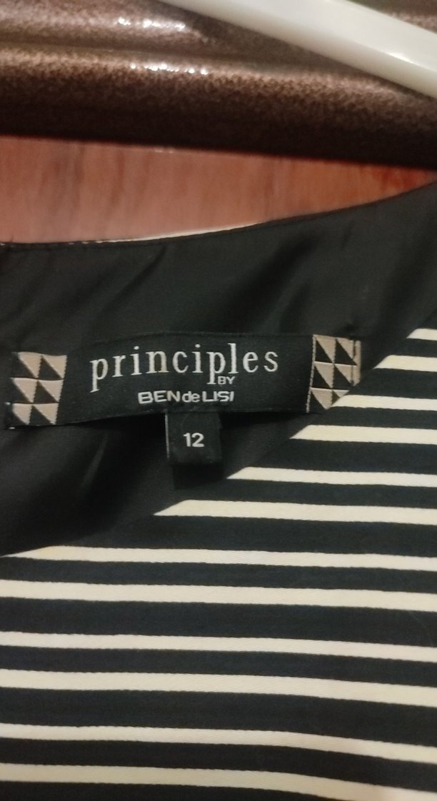 Siyah sarı çizgili elbise - Görsel 4