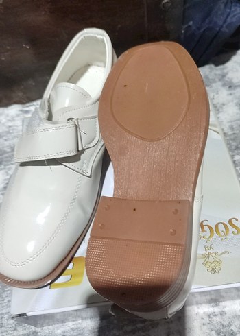 Klasik Beyaz Tokalı Erkek Çocuk Özel Ayakkabı - Görsel 2