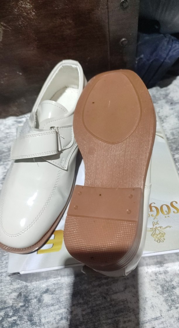 Klasik Beyaz Tokalı Erkek Çocuk Özel Ayakkabı - Görsel 2