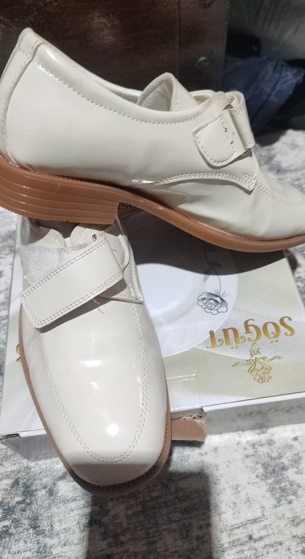 Klasik Beyaz Tokalı Erkek Çocuk Özel Ayakkabı - Görsel 4