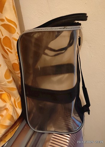 Gri Kedi Taşıma Çantası ilk foto görsel olsun diye paylaştım - Görsel 2