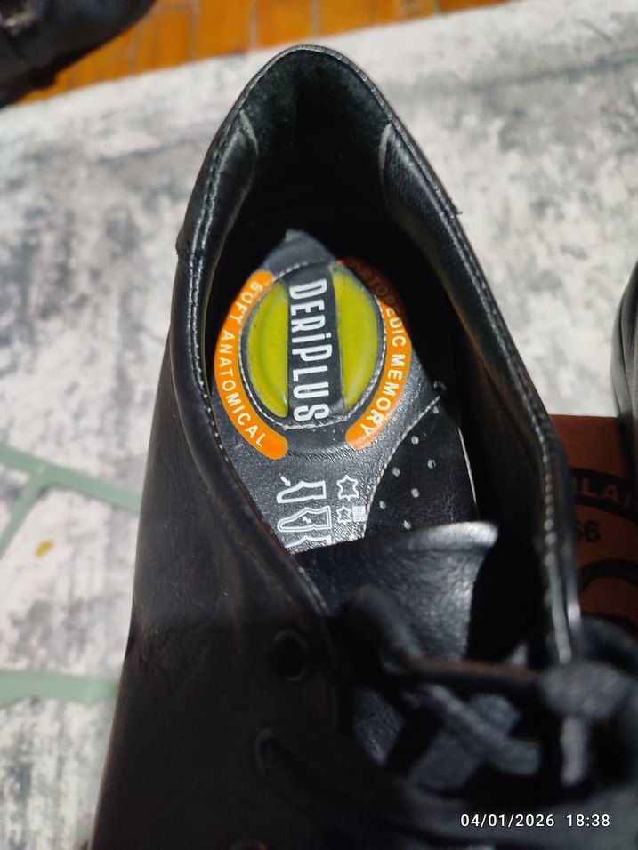 Siyah Erkek Spor Ayakkabı Bağcıkları - Görsel 2