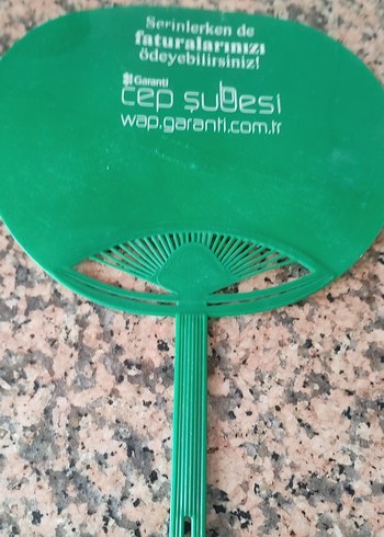 Yeşil Plastik El Yelpazesi - Görsel 2