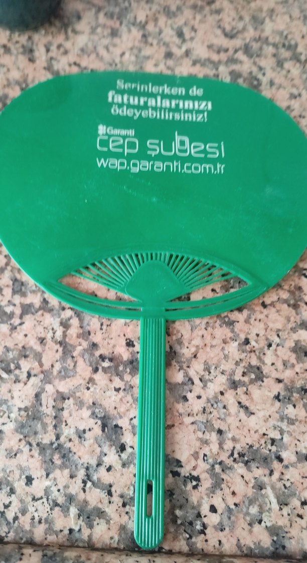 Yeşil Plastik El Yelpazesi - Görsel 2