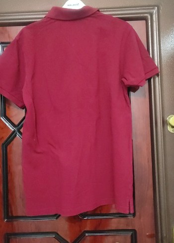 Kırmızı Erkek Polo Yaka Tişört - Görsel 5