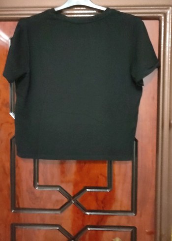 Kız Çocuk Siyah Baskılı Tişört - Görsel 5