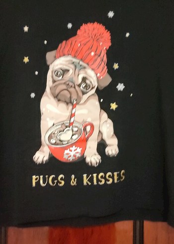 Kız Çocuk Siyah Baskılı Tişört - Görsel 2