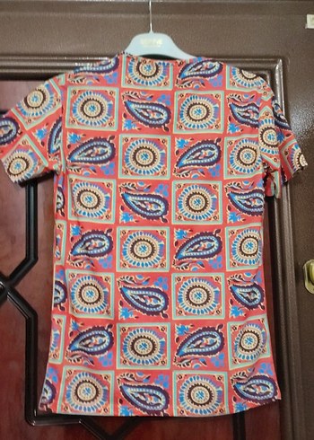 Renkli Baskılı Bohem Erkek Tişörtü - Görsel 4