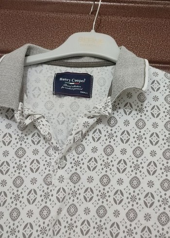 Erkek Gri Desenli Kısa Kollu Polo Tişört - Görsel 2