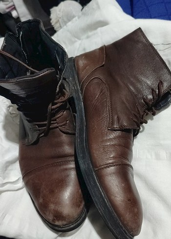 Kahverengi Deri Erkek Botlar - Görsel 2