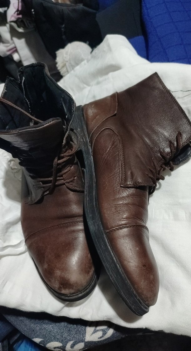 Kahverengi Deri Erkek Botlar - Görsel 2