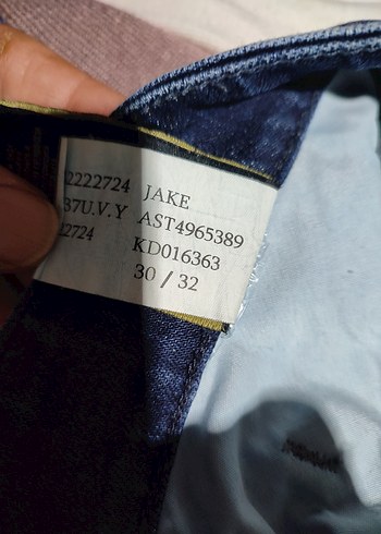 Erkek Lacivert Parlak Denim Jean - Görsel 7