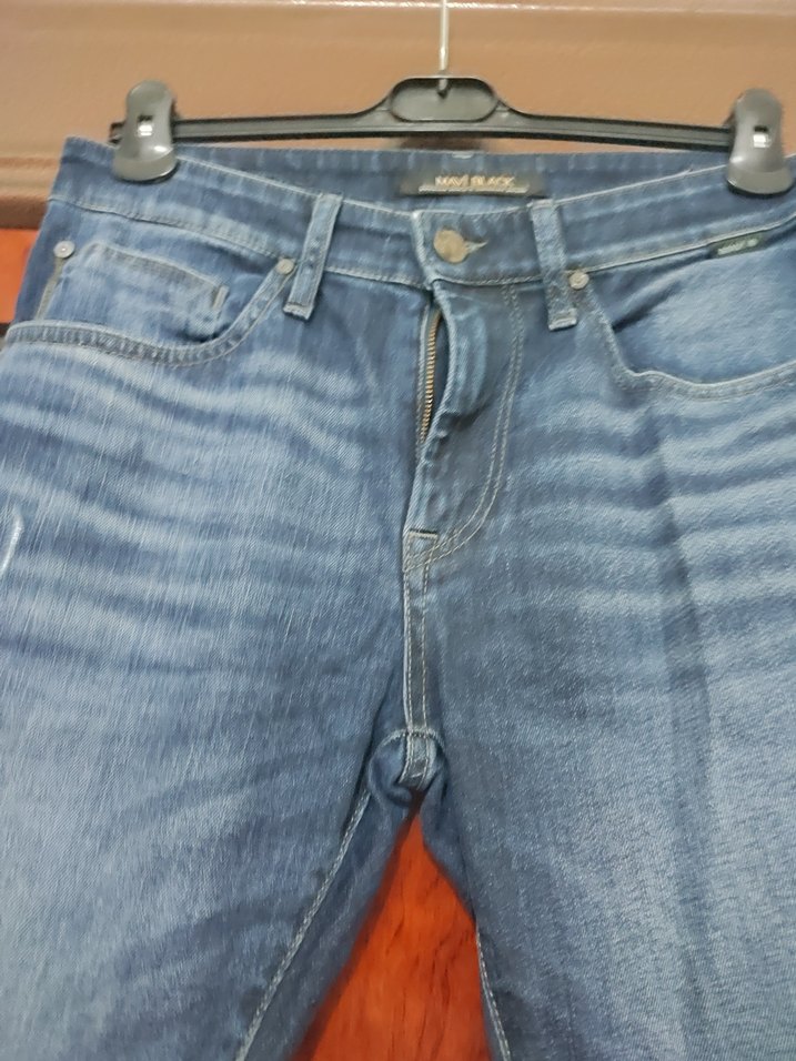 Erkek Lacivert Parlak Denim Jean - Görsel 3