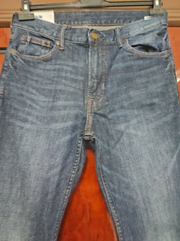 Erkek Lacivert Regular Fit Denim Jean - Görsel 3