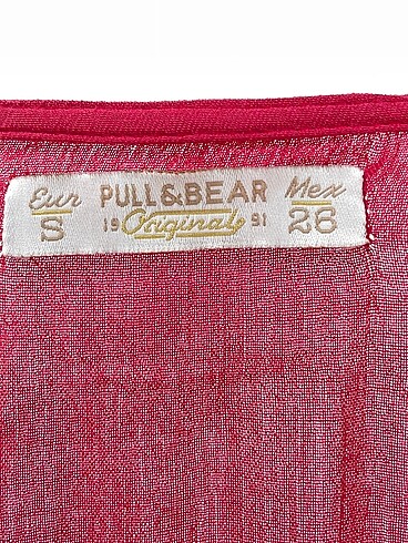 s Beden kırmızı Renk Pull and Bear Kısa Elbise %70 İndirimli.