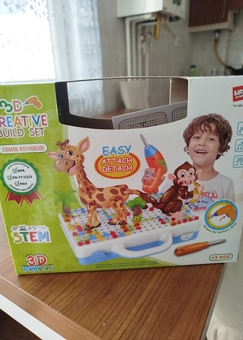 Diğer 3D STEM Eğitici Hayvan Figürleri Yapım Seti