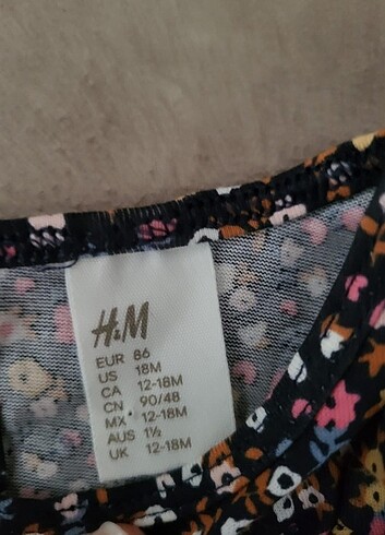 12-18 Ay Beden H&m bebek elbise