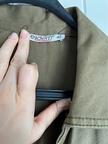 Haki kot ceket - Görsel 5