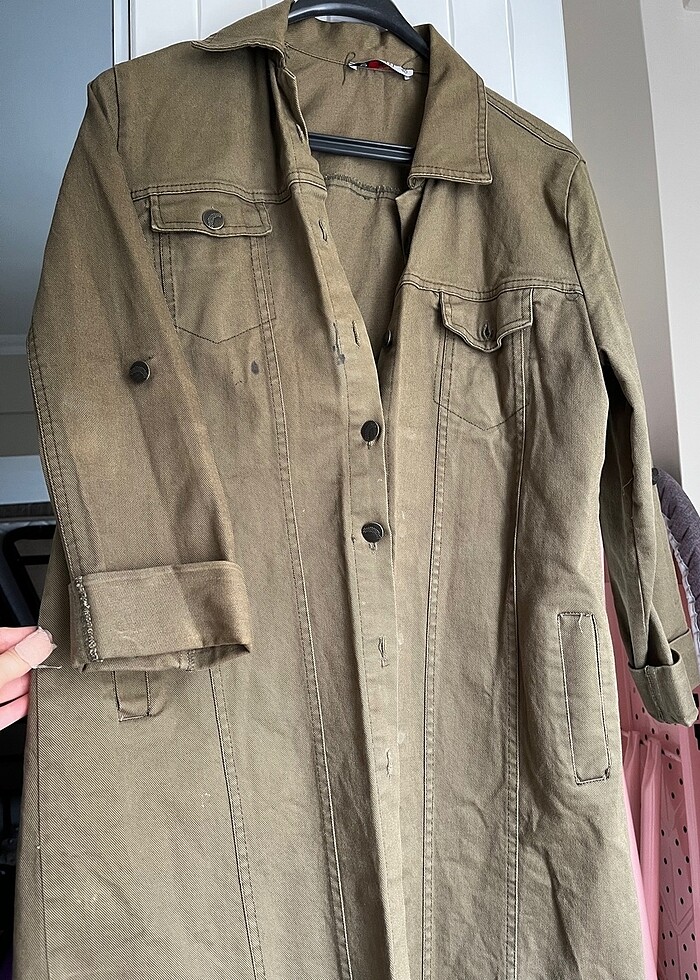 Haki kot ceket - Görsel 2